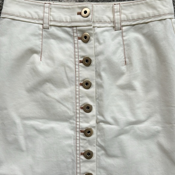 Kate Spade button down ivory white mini skirt - Picture 13 of 13
